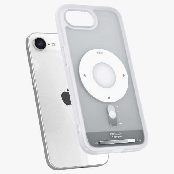Spigen Cover Posteriore Ultra Ibrida con MagSafe Apple iPhone 17e / 16e - Classic Silver