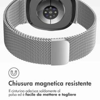 imoshion Cinturino milanese magnetico Samsung Galaxy Watch 9 (40/44mm) / Watch 8 (40/44mm) / Classic (46mm) - Argento
