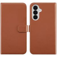 Selencia Cover a libro in vera pelle Samsung Galaxy A36 / A56 - Marrone chiaro