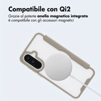 imoshion Bookcase trasparente con MagSafe Samsung Galaxy A37 (5G) - Beige