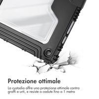 Accezz Libreria a tre ante robusta Samsung Galaxy Tab A9 Plus - Nero