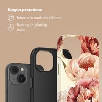 Selencia Cover Posteriore Vivid Apple iPhone 14 - Vintage Peony