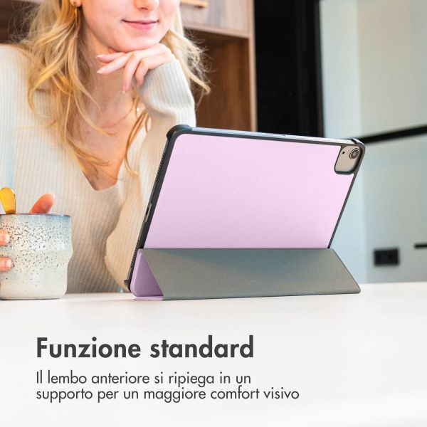 imoshion Cover a libro Trifold Apple iPad 11 (2025) 11 pollici A16 / iPad 10 (2022) 10.9 pollici - Rosa