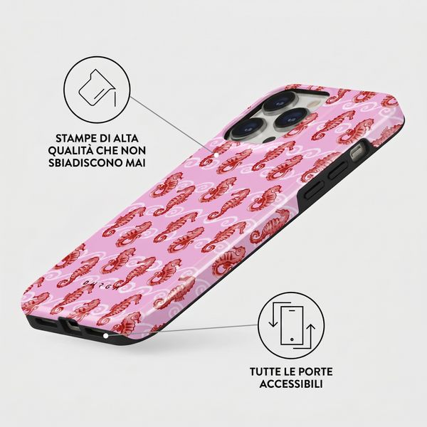 Burga Cover Posteriore Resistente con MagSafe Apple iPhone 14 Pro - Coral Reef