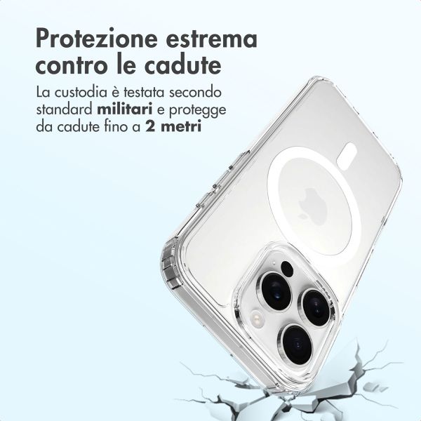 Accezz Cover posteriore Xtreme Impact con MagSafe Apple iPhone 16 Pro - Trasparente