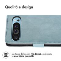 imoshion Cover a libro di Lusso Google Pixel 9 / 9 Pro - Azzurro