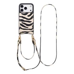 Selencia Cover per telefono Nova con cordino e portacarte Apple iPhone 17 Pro - Zazzy Zebra