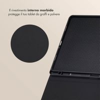 Selencia Libreria Sabi con stampa leopardata Samsung Galaxy Tab A9 Plus - Mocha Brown