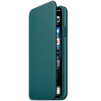 Apple Cover a libro in Pelle con Chiusura Apple iPhone 11 Pro Max - Peacock