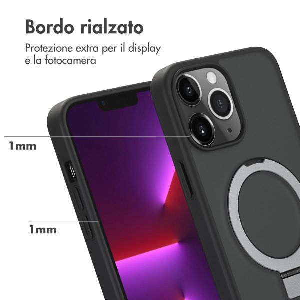Accezz Cover con anello e supporto con MagSafe Apple iPhone 13 Pro Max - Nero