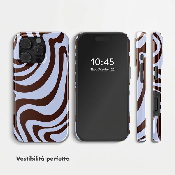 Selencia Cover Posteriore Vivid Apple iPhone 16 Pro - Dream Swirl Chocolate
