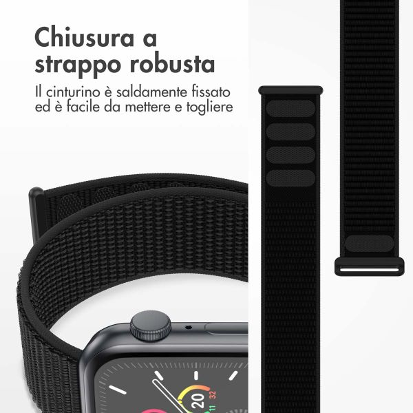 imoshion Cinturino in nylon Apple Watch | 38/40/41/42 mm - Nero