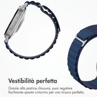 Accezz Cinturino in nylon Alpine Samsung Galaxy Watch 9 (40/44mm) / Watch 8 (40/44mm) / Classic (46mm) - Dark Blue