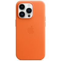 Apple Cover Posteriore in Pelle con MagSafe Apple iPhone 14 Pro - Orange