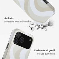 Selencia Cover posteriore Vivid con MagSafe Apple iPhone 18 Pro / 17 Pro - Desert Waves Beige