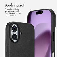 Accezz Cover in Pelle con MagSafe Apple iPhone 17 - Onyx Black