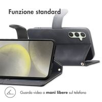 imoshion Cover a libro con Cordino Samsung Galaxy S25 Plus - Nero