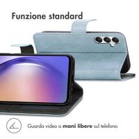 imoshion Cover a libro di Lusso Samsung Galaxy A55 - Azzurro