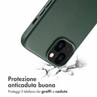 Accezz Cover in Pelle con MagSafe Apple iPhone 13 - Cedar Green
