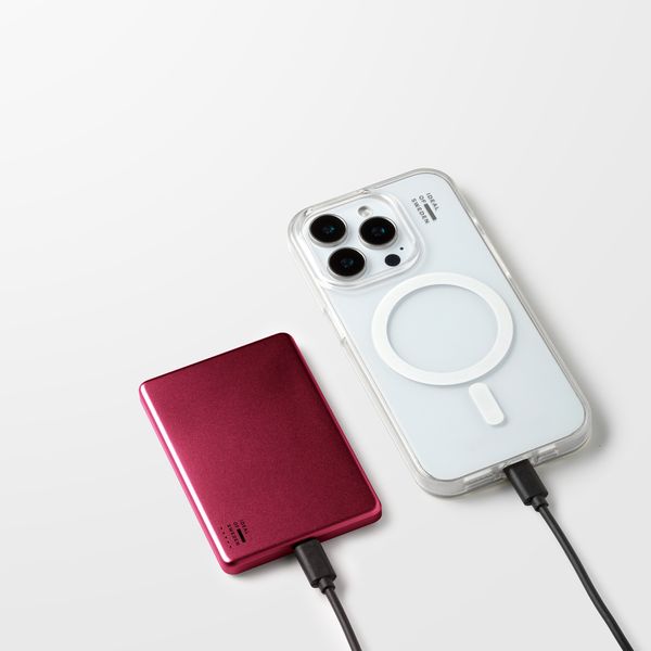 iDeal of Sweden MagSafe Powerbank Slim 5.000 mAh - Powerbank wireless - Fine Wine