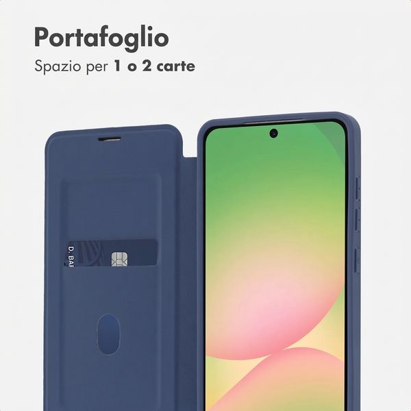 imoshion Bookcase trasparente con MagSafe Samsung Galaxy A57 (5G) - Blu