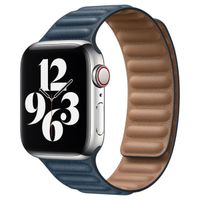 Apple Cinturino Leather Link Apple Watch | 38/40/41/42 mm - Taglia M/L - Baltic Blue