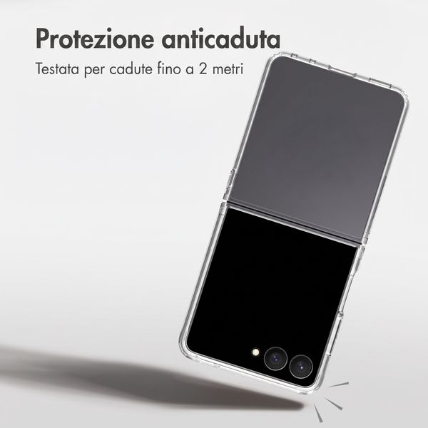 Accezz Cover Posteriore Xtreme ad Alta Protezione Samsung Galaxy Z Flip 8 - Trasparente