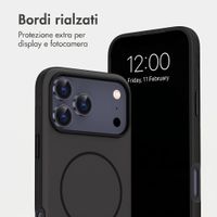 imoshion Cover posteriore Color con Thin MagSafe Ring Apple iPhone 17 Pro Max - Nero