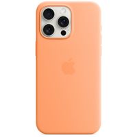 Apple Cover Posteriore in Silicone con MagSafe Apple iPhone 15 Pro Max - Orange Sorbet