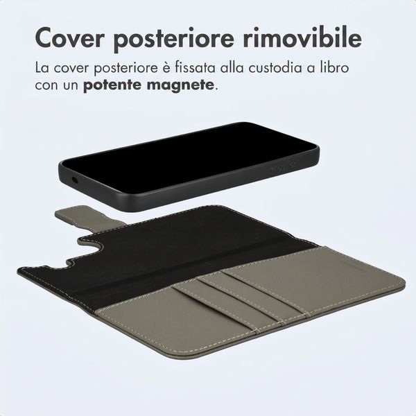 imoshion Cover a libro di lusso 2-in-1 rimovibile Samsung Galaxy S26 - Verde