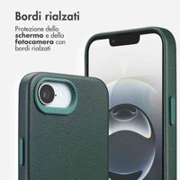 Accezz Cover in Pelle con MagSafe Apple iPhone 17e / 16e - Cedar Green