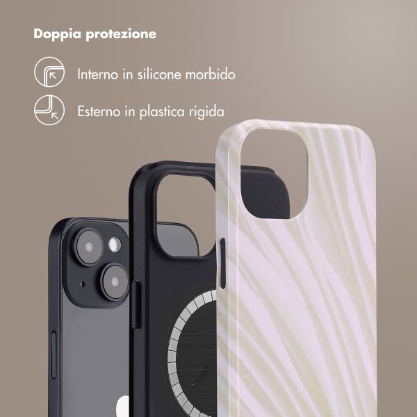 Selencia Cover posteriore Vivid con MagSafe Apple iPhone 14 - Nature Light Brown