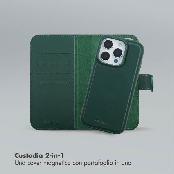 Selencia Libreria rimovibile Olyn con MagSafe Apple iPhone 16 Pro - Verde