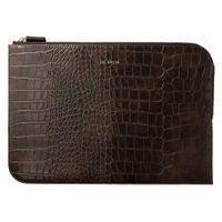 Selencia Cover per laptop Croco 15-16 pollici - Choco Brown