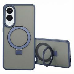 Accezz Cover con anello e supporto con MagSafe Samsung Galaxy S25 Edge - Blu