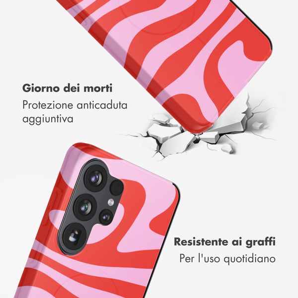 Selencia Cover posteriore Vivid con MagSafe Samsung Galaxy S26 Ultra - Dream Swirl Pink