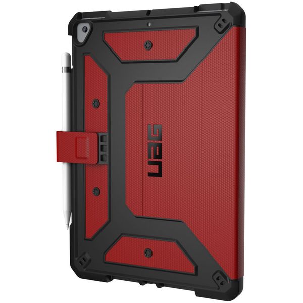 UAG Cover a libro Metropolis Apple iPad 9 (2021) 10.2 pollici / iPad 8 (2020) 10.2 pollici / iPad 7 (2019) 10.2 pollici - Rosso