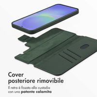 Accezz Cover in pelle 2 in 1 con MagSafe Samsung Galaxy A36 / A56 - Cedar Green