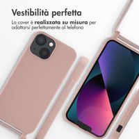 imoshion Cover in Silicone con Cordino Apple iPhone 13 Mini - Sand Pink