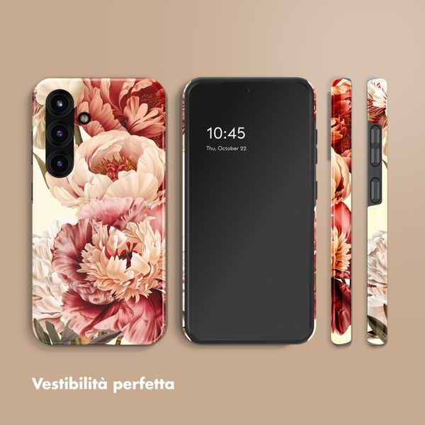 Selencia Cover posteriore Vivid con MagSafe Samsung Galaxy S25 - Vintage Peony