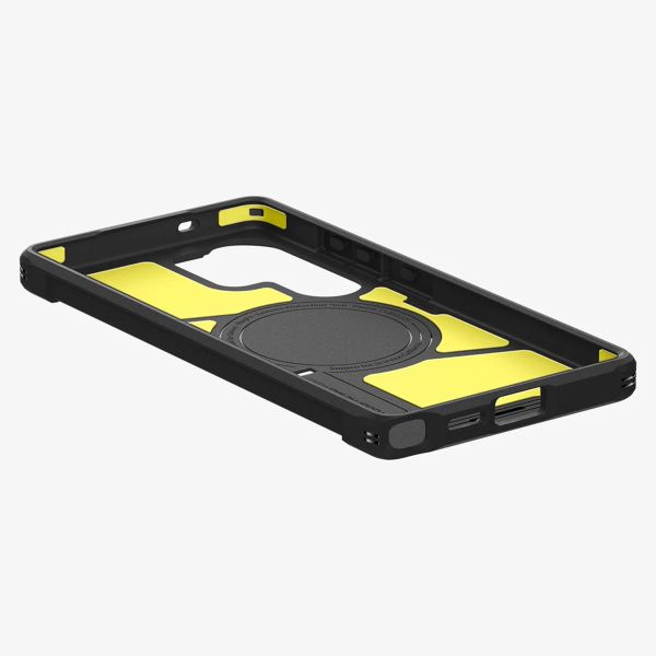 Spigen Cover Posteriore Corazzata Tough con MagSafe Samsung Galaxy S25 Ultra - Abyss Green