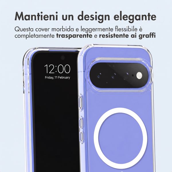 imoshion Cover posteriore protettiva con MagSafe Google Pixel 11 - Trasparente