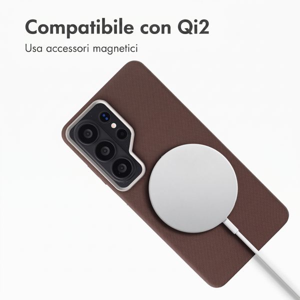 Accezz Cover Mesh con MagSafe Samsung Galaxy S26 Ultra - Marrone
