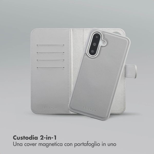 Selencia Libreria rimovibile Olyn con MagSafe Samsung Galaxy A36 - Grigio