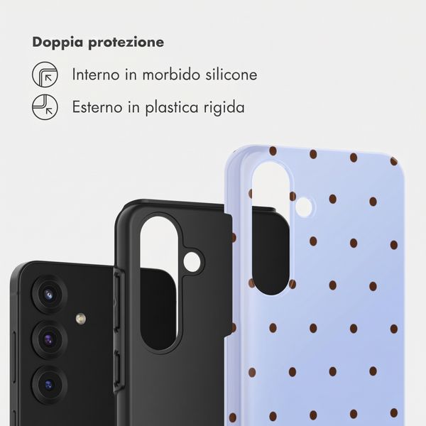 Selencia Cover Posteriore Vivid Samsung Galaxy S25 - Happy Dots Digital Sky