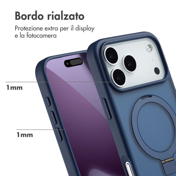 Accezz Cover con anello e supporto con MagSafe Apple iPhone 17 Pro Max - Blu