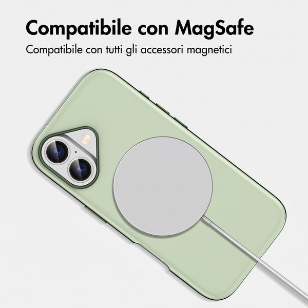imoshion Cover posteriore Color con Thin MagSafe Ring Apple iPhone 17 - Verde scuro