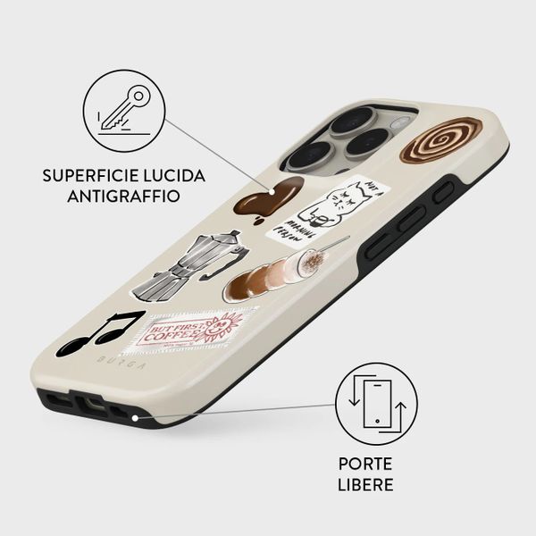 Burga Cover Posteriore Resistente con MagSafe Apple iPhone 16 Pro - Oat Milk Please