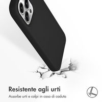 Accezz Cover in silicone liquido con MagSafe Apple iPhone 13 Pro - Nero