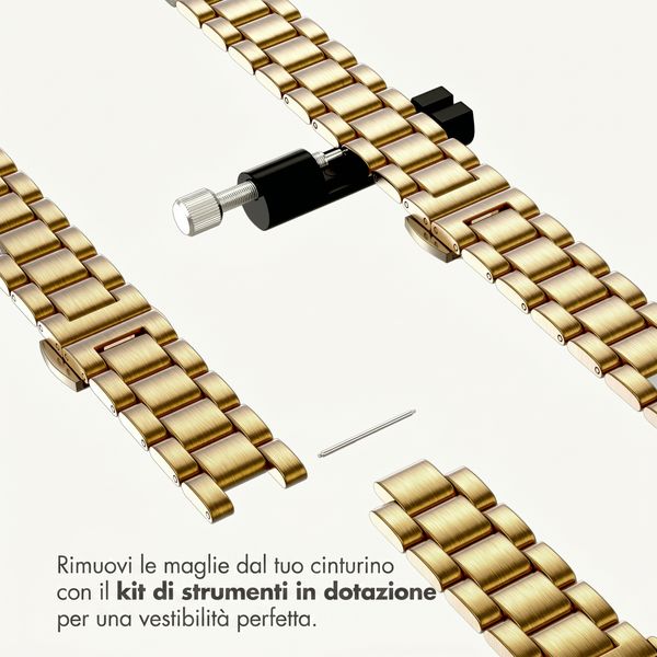 Selencia Cinturino sottile in acciaio a maglie Apple Watch | 38/40/41/42 mm - Oro